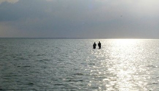 Fishing in the sea 